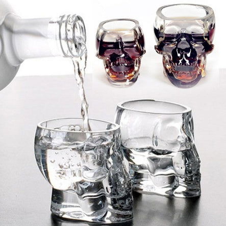 Glass Skull Wine Glass Whiskey Spirits Special-Shaped Wine Glass - Grand Goldman