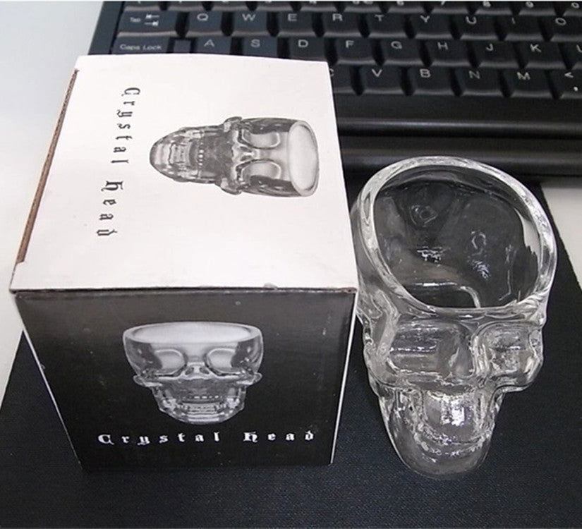 Glass Skull Wine Glass Whiskey Spirits Special-Shaped Wine Glass - Grand Goldman