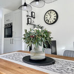 Glass Vase, Ribbed Vase, Flower Vase, Fluted Glass Vase, Clear Vase, Ribbed Glass Vase for Flowers, Modern Vase for Living Room, Dining Table, Entryway, Shelf, Wedding, Office, 7.5 Inches - Grand Goldman