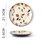 Glaze Kiln Hand Painted Ceramic Plate Cutlery - Grand Goldman