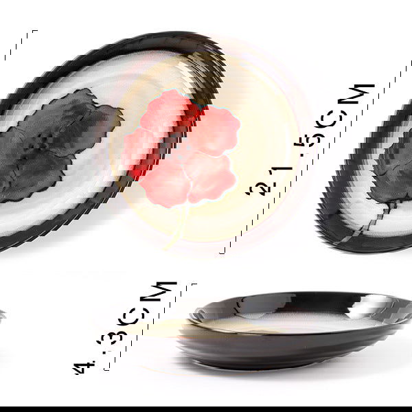 Glaze Kiln Hand Painted Ceramic Plate Cutlery - Grand Goldman