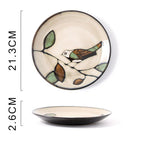 Glaze Kiln Hand Painted Ceramic Plate Cutlery - Grand Goldman