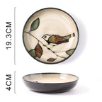 Glaze Kiln Hand Painted Ceramic Plate Cutlery - Grand Goldman