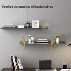 Gold Home Decor Large Thinker Statue Accents, Set of 3 Thinker Sculptures Office Decor Modern Abstract Resin Decoration on Shelf Table Desk for Living Room Office Bedroom - Grand Goldman