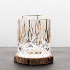 Gold Painted Fashion Crystal Glass Whiskey - Grand Goldman