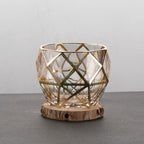 Gold Painted Fashion Crystal Glass Whiskey - Grand Goldman