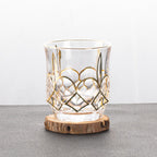 Gold Painted Fashion Crystal Glass Whiskey - Grand Goldman