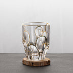 Gold Painted Fashion Crystal Glass Whiskey - Grand Goldman