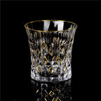 Gold Painted Fashion Crystal Glass Whiskey - Grand Goldman