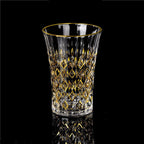 Gold Painted Fashion Crystal Glass Whiskey - Grand Goldman