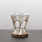 Gold Painted Fashion Crystal Glass Whiskey - Grand Goldman