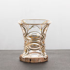 Gold Painted Fashion Crystal Glass Whiskey - Grand Goldman