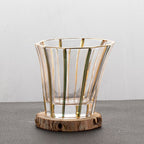 Gold Painted Fashion Crystal Glass Whiskey - Grand Goldman