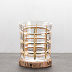 Gold Painted Fashion Crystal Glass Whiskey - Grand Goldman