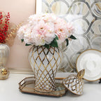 Golden Ceramic General Jar Gold Grid Pattern Ginger Jar Porcelain Storage Tank Handicraft Ornaments Decorative Accessories - Grand Goldman