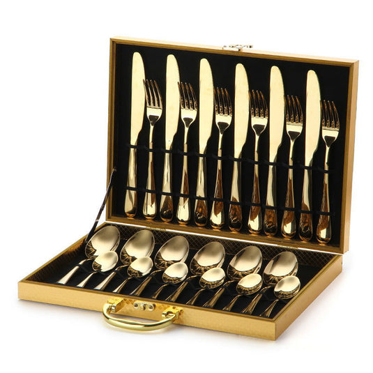 Golden Western Knife and Fork Household Cutlery Set - Grand Goldman