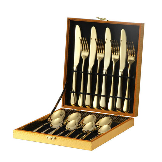 Golden Western Knife and Fork Household Cutlery Set - Grand Goldman