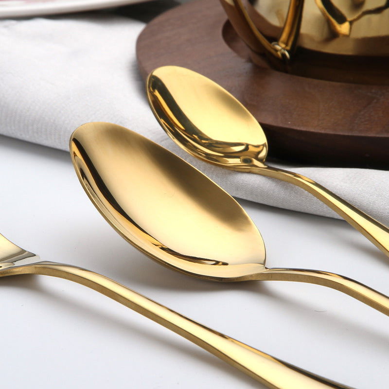 Golden Western Knife and Fork Household Cutlery Set - Grand Goldman