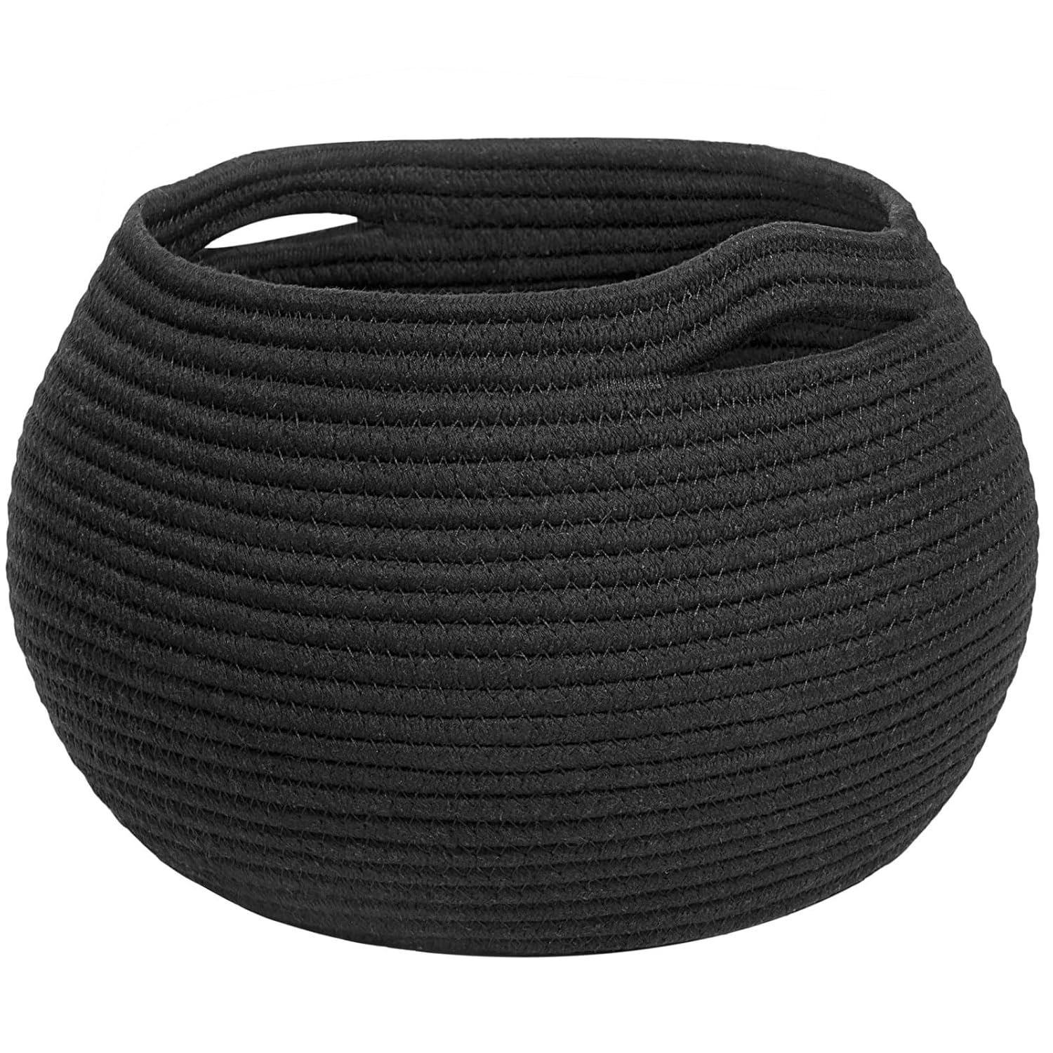 Goodpick Storage Basket, Wicker Basket for Living Room, Woven Basket for Toys Towel, Bedroom Small Round Basket for Children Corner Decoration Plant Basket Indoor, Jute, 10"D x 8.3"H - Grand Goldman