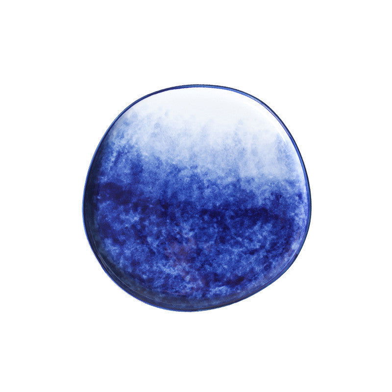 Gradient Underglaze Ceramic Western Dinner Plate - Grand Goldman