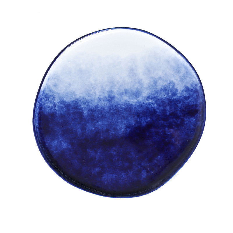 Gradient Underglaze Ceramic Western Dinner Plate - Grand Goldman