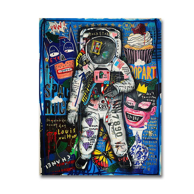 Graffiti Popular Oil Painting Abstract Street Poster - Grand Goldman