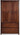 Grain Wood Furniture Shaker 2-Door Wardrobe, Solid Wood with Expresso Finish - Grand Goldman