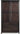 Grain Wood Furniture Shaker 2-Door Wardrobe, Solid Wood with Expresso Finish - Grand Goldman