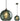 Gray Green Glass Pendant Lights Kitchen Island Lighting Globe Pendant Light Fixtures Modern Pendant Lighting for Kitchen Island Bedroom Living Dining Room Light Fixture(5.9in, 3-Pack) - Grand Goldman