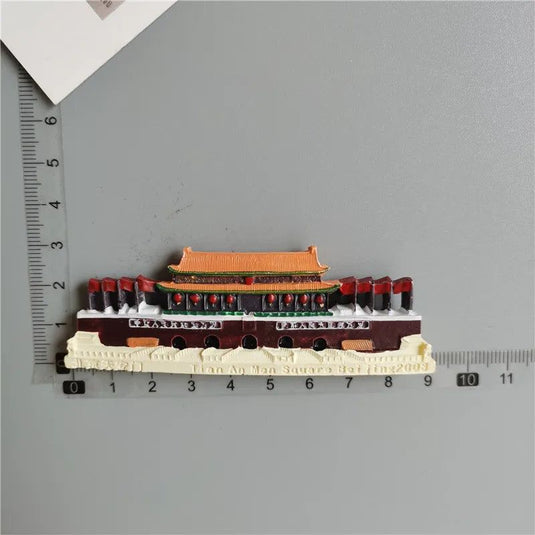 Great Wall with Chinese Characteristics Beijing Tiananmen Square Tourist Souvenir Resin 3D Resin Tourist Refrigerator Magnet - Grand Goldman