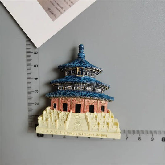 Great Wall with Chinese Characteristics Beijing Tiananmen Square Tourist Souvenir Resin 3D Resin Tourist Refrigerator Magnet - Grand Goldman