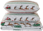Great Bay Home 2-Piece Christmas Quilt Set with Shams. Reversible Bedspread Coverlet with Holiday Pattern. Holly Collection (Twin/Twin XL) - Grand Goldman