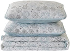 Great Bay Home 2-Piece Christmas Quilt Set with Shams. Reversible Bedspread Coverlet with Holiday Pattern. Holly Collection (Twin/Twin XL) - Grand Goldman