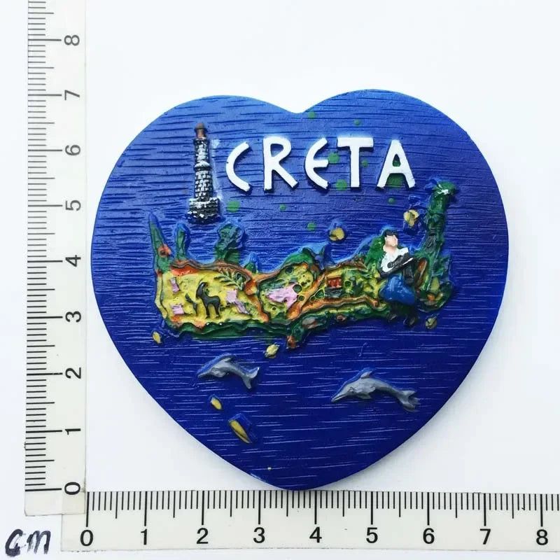 Greece Fridge Magnets Kos Zakynthos Lipsi Crete Corfu Aphrodite Tourist Souvenir Magnetic Refrigerator Sticker Home Decor Gifts - Grand Goldman