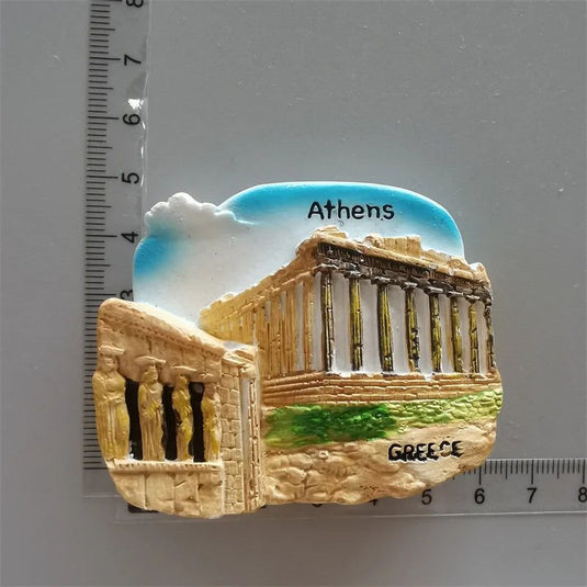 Greece Tourism Fridge Magnet Frog Stickers Athens Santorini Pilio Hellas Leptokaria Travel Refrigerator Stickers Home Decoration - Grand Goldman