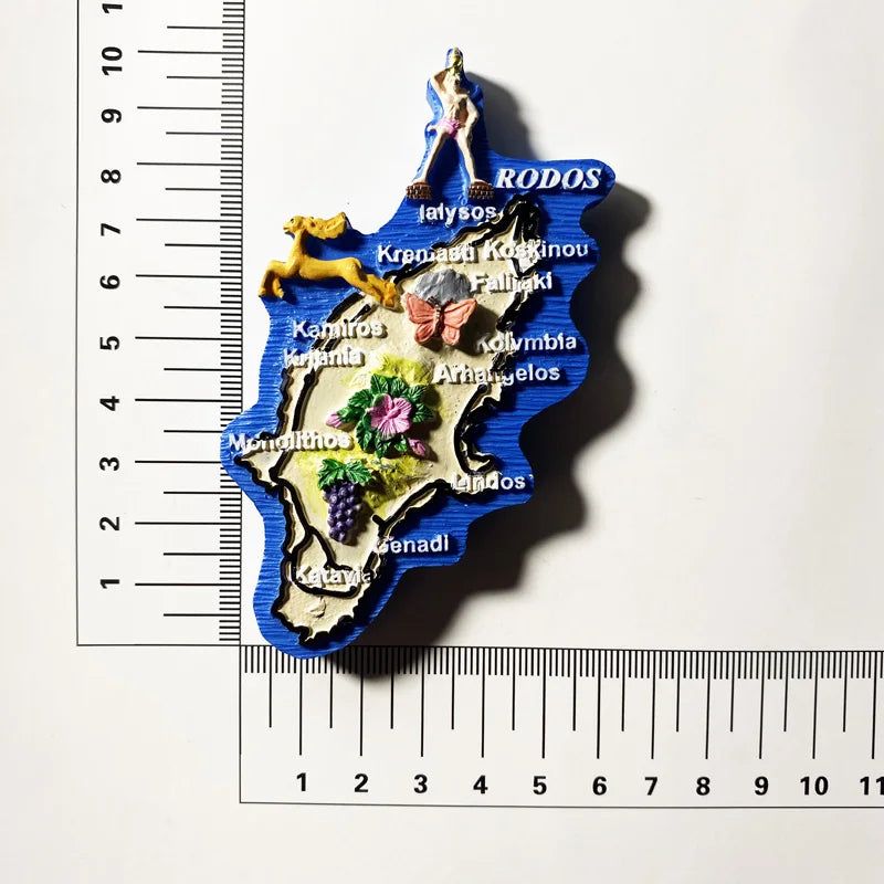 Greece Tourism Fridge Magnet Frog Stickers Athens Santorini Pilio Hellas Leptokaria Travel Refrigerator Stickers Home Decoration - Grand Goldman