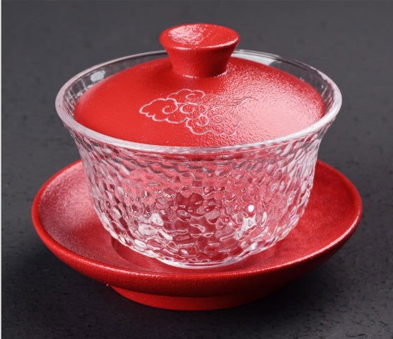 Green Tea Ceramic Hand-painted Gaiwan Kung Fu Tea Set - Grand Goldman