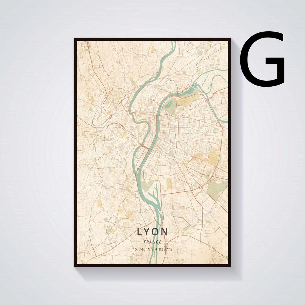 Grenoble Vintage Landscape Canvas Painting Poster - Grand Goldman