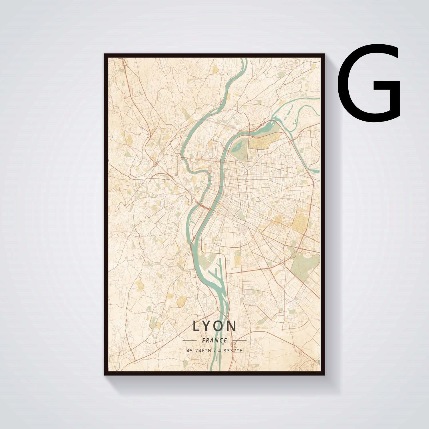 Grenoble Vintage Landscape Canvas Painting Poster - Grand Goldman