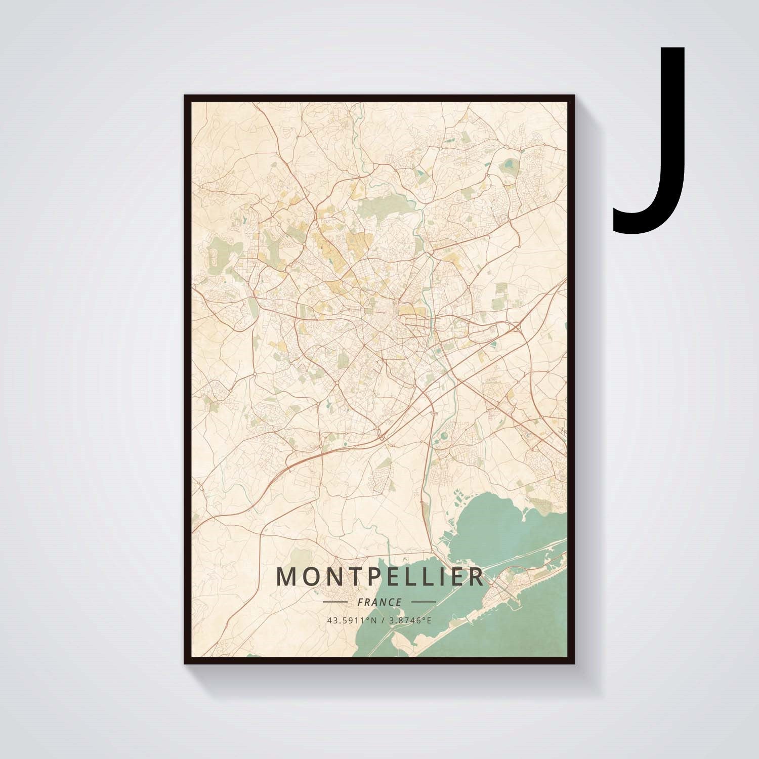 Grenoble Vintage Landscape Canvas Painting Poster - Grand Goldman