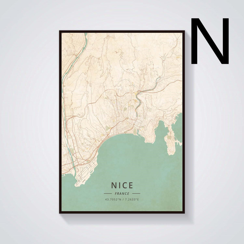 Grenoble Vintage Landscape Canvas Painting Poster - Grand Goldman