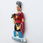 Guatemala fridge magnet tourist Souvenirs 3d Beauty Contest Queen Magnetic Refrigerator Stickers Collection Decoration Gift idea - Grand Goldman