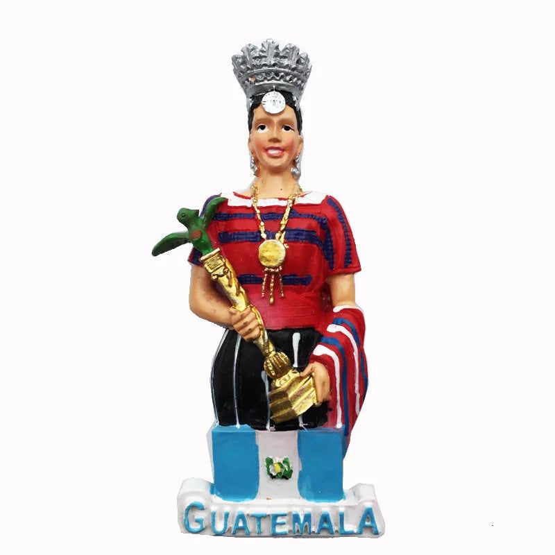 Guatemala fridge magnet tourist Souvenirs 3d Beauty Contest Queen Magnetic Refrigerator Stickers Collection Decoration Gift idea - Grand Goldman