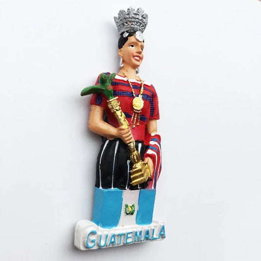 Guatemala fridge magnet tourist Souvenirs 3d Beauty Contest Queen Magnetic Refrigerator Stickers Collection Decoration Gift idea - Grand Goldman