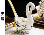 Guci Bowl and dish set household Jingdezhen Ceramic tableware  high-end luxury gold rimmed European bone china bowls plate - Grand Goldman