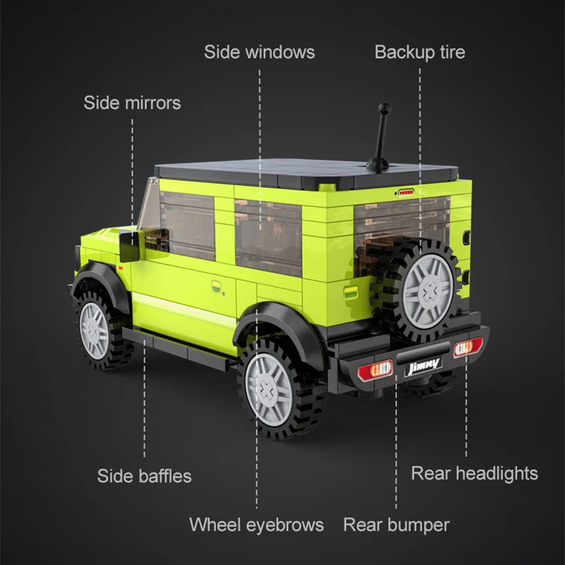 Cada 1:24 City SUV Compatible Off-road Racing Car Vehicle Building Block Classic Bricks Toys For Children Gift