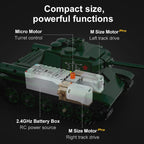 Cada 727Pcs WW2 Remote Control Military T34 Medium Tank Building Blocks Compatible City RC Army Weapon Bricks Toys Boy