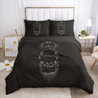 3D Bedding Set Comforter Duvet Cover Pillowcases Luxury Bed Linens Bed Set Queen King Europe Russia Size Black Eagle