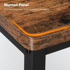 HOOBRO Bar Stools, Set of 2 Bar Chairs, 23.6 Inch Saddle Stools, Kitchen Counter Stools with Footrests, Industrial Stools for Dining Room, Kitchen, Counter, Bar, Rustic Brown and Black BF02MD01 - Grand Goldman