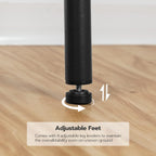 HOOBRO Bar Stools, Set of 2 Bar Chairs, Kitchen Round Height Stools with Footrest, Breakfast Bar Stools, Sturdy Steel Frame, for Dining Room, Kitchen, Party, Easy Assembly, Rustic Brown BF03BY01 - Grand Goldman